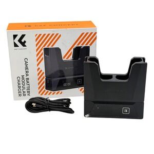 K&F Concept Modular Digital Camera Battery Charger Dual USB-C KF-CBC001 Black